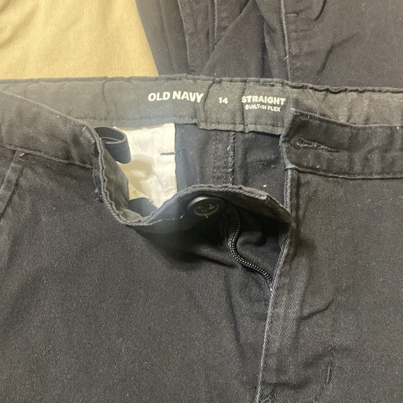 Boys bundle 6 pants Old navy straighten built in flex. - Picture 2 of 3